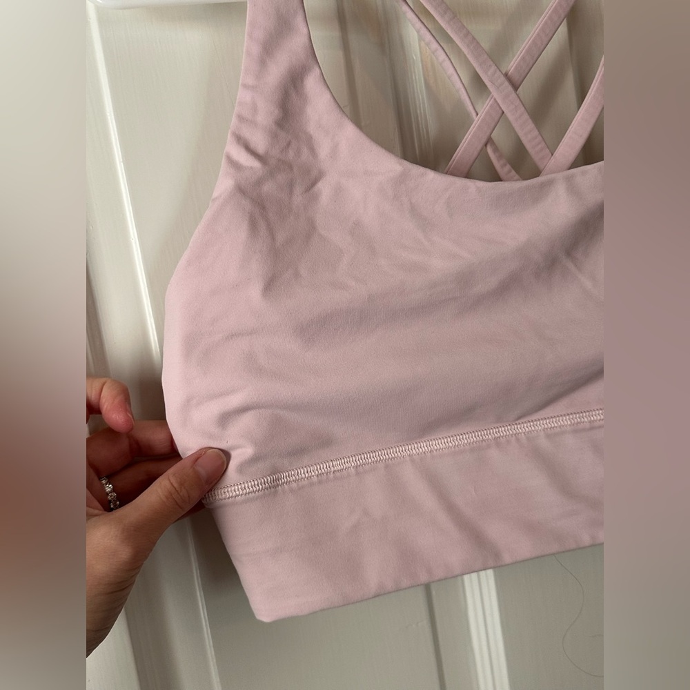 Lululemon Women's Pink Sports Bra - Picture 2 of 7